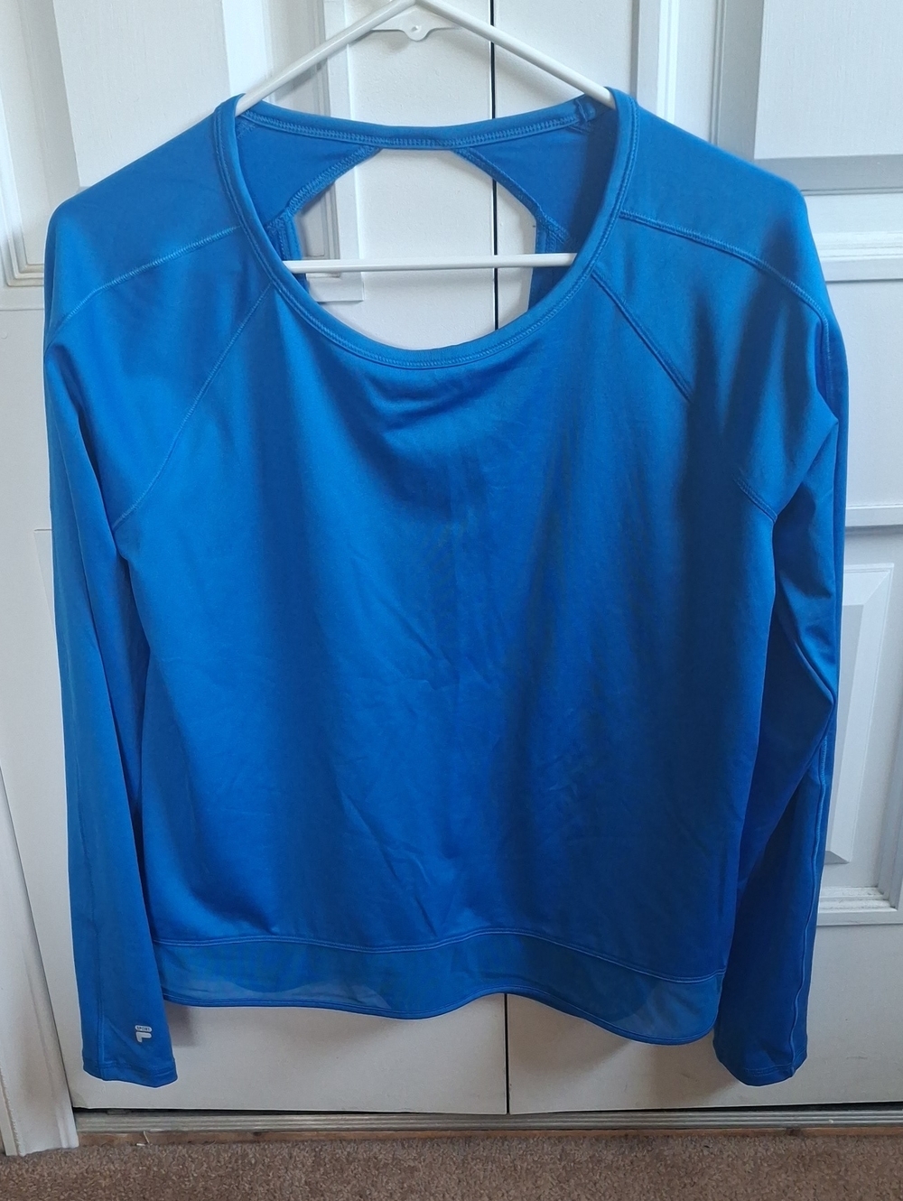 Fila Women's Long-Sleeve Athletic Top in Bright Blue